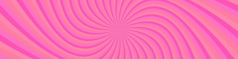 Pink psychedelic abstract twirl starburst background vector