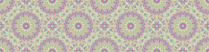 Geometrical abstract mandala ornament pattern design - geometric bohemian spiritual background vector