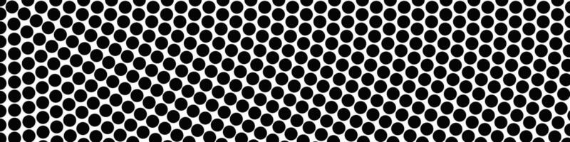 Polkadot pattern background - black and white abstract design with circles vector