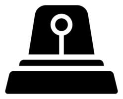 Simple Siren Symbol in Flat Design vector