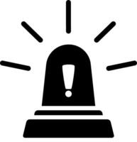 Silhouette of Siren in Flat vector