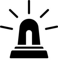 Flat Icon Siren for Emergency Use vector
