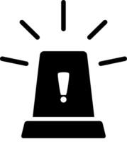Flat Icon Siren Warning Signal vector