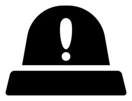 Simple Flat Monochrome Siren Design vector