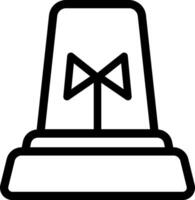 Caution Alert Symbol In Line Art vector