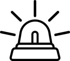Minimal Emergency Icon With Outline vector