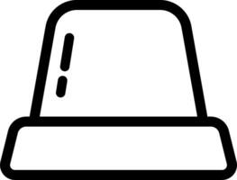 Flat Caution Symbol With Siren vector