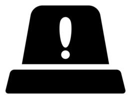 Flat Design of Emergency Light vector