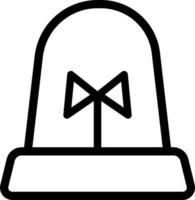 Minimal Alert Symbol With Siren vector