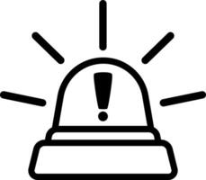 Minimal Line Siren With Alarm vector