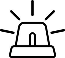 Thin Line Siren Icon Design vector
