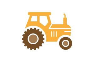A tractor icon on a white background vector