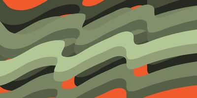 Abstract Wave Shapes in Earthy Tones Illustration for Background Design. vector