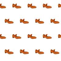 Seamless pattern with one shoe. Brown shoes seamless pattern. Background with shoe. vector