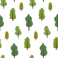 Forest trees seamless pattern. Hiking pattern. Camping background. vector
