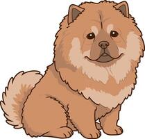 Cozy Chow Chow Dog vector