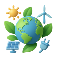 Eco-Friendly Concepts for a Sustainable Future with Nature Elements png
