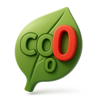 Leaf Symbol Representing Net Zero Concept in Green Design png