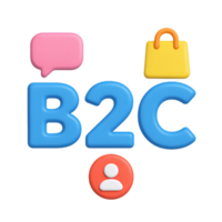 3D Simple Design Elements for B2C Interaction and Composition png