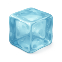 3D Ice Cube Icon in Simple Style for Modern Design Projects png