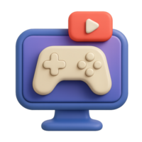 3d jogos canal ícone para simples do utilizador interface Projeto png