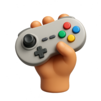 3D Hand Holding Joystick Controller for Gaming and Animation Projects png