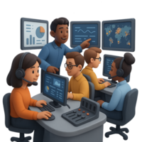 Team Collaboration in Control Center with Data Visualization Tools png
