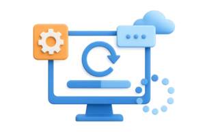 3D Style Update for Simple Computer Interface and Design Concepts png