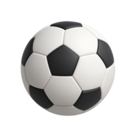 Realistic 3D Soccer Ball Render with Smooth Surface and Shadows png