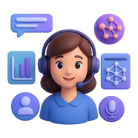 Futuristic AI Interfaces Simplified Communication and Design Concepts png