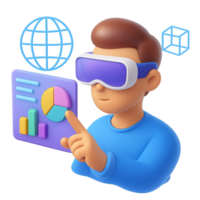 3D Spatial Computing Concepts for Simple Data Visualization png