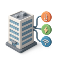 3D Building Management System with Simple Interface Design png