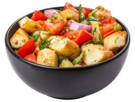 Fresh and Delicious Salad with Bread Croutons png