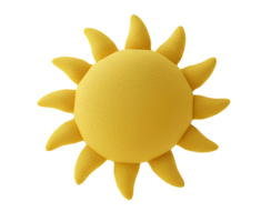 sun pillow or cushion top view flat lay isolated on transparent background png