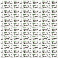 cobra, scorpion with cucumber as a pattern background vector