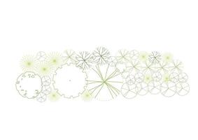tree top view plant landscape architecture nature garden aerial. trees branch isolate collection illustration environment green botany urban bush park. tree architecture vector