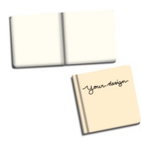 A notebook with a blank page and a pen png