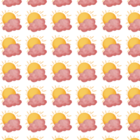 Sun and clouds fabric by jessicajones on spoonflower - custom fabric png