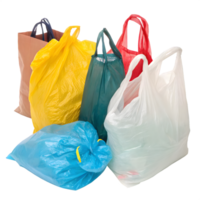 Assorted Collection of Shopping Bags on Transparent Background. png