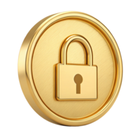 Golden 3D Magnifying Glass Search Icon on Square Button Luxury App Design Element png