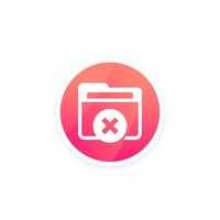 no access to a folder icon vector