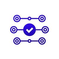 streamline process icon, parallel operations vector
