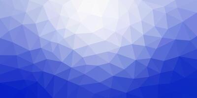 Abstract low-poly geometric background with gradient shades of blue and white, creating a modern and minimalist visual texture. vector