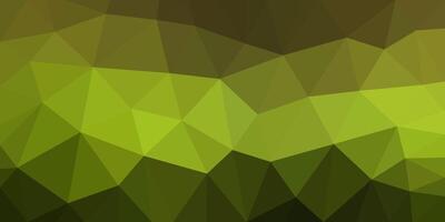 Abstract low-poly background in shades of green and brown, creating a geometric, faceted pattern with a modern and artistic look. vector