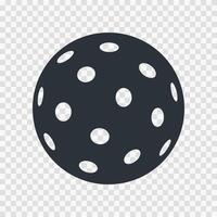 Ball of pickleball game icon vector