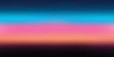 Horizontal color gradient background from dark navy blue to soft warm pastel and peach hues vector