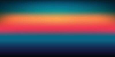 Smooth horizontal gradient background with warm and cool colors blending from teal to orange and black vector
