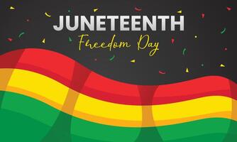 Juneteenth Freedom Day Background vector