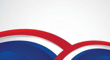 Modern red blue curve on white background vector
