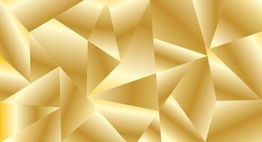 Shapes polygon abstract luxury gold background vector